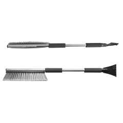 Ice scraper with snow brush
